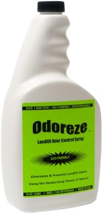 Natural Probiotic Landfill Odor Control Spray: 16 oz. Concentrate Treats 2,000 Sq. Yards to Destroy Stench