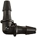 Eldon James L0-2-200BN Black Nylon Equal 90 Degree Elbow, 1/8