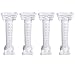 WUPYI 4Pcs Elegant Wedding Roman Column Set,Roman Pillars Decoration Party Flower Pot Columns Pedstal Stand Flower Floral Wedding Road Decorative Hollow Columns,39