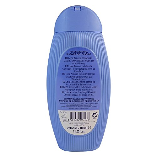 Paglieri Felce Azzurra Shower Gel "Classic" Doccia Gel Classico 250 + 150ml / 13.5 Oz.