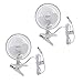 Comfort Zone CZ6C 6-Inch 2-Speed Clip-On Fan (White, 2 Fans) primary