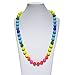 V-TOP Chewable Rainbow Silicone Baby Teething Necklace for Mom and Baby Teether Toy -BPA Free (Rainbow Classic)