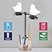 GZLEERLE Smart Touch Control Table Lamp, Eye Caring LED Desk Lamp with Pen Holder, Touch Sensor Bedside Lamps for Bedrooms, Bird Shape Lamp for Kids (Brown)