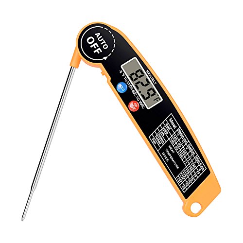 Digital Meat Thermometer with Highly Accurate Instant Read Thermometer Probe and Electric Cooking Thermometer for Grilling Food Grill Candy BBQ Thermometer