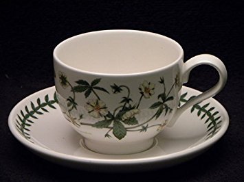 Portmeirion Botanic Garden Cup & Saucer Traditional Cinquefoil