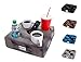Cup Cozy Deluxe Pillow (Gray) *As Seen on TV* -The World's Best Couch Cup Holder Pillow! Cup Holder Pillow for The Couch, Sofa, Bed, Car, RV, Park & More! Drinks, Remotes, & Snacks Holder Tray