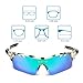 Tsafrer Polarized Sports Sunglasses with 6 Interchangeable Lenses for Cycling Driving Running Golf