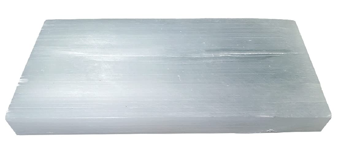 Photo 1 of *Minor damage to 1* New Age Imports, Inc.® ~ Premium Quality Selenite Charging Plate 8x4" - Approx. 2 LBs. Great for Wicca, Reiki, Healing, Metaphysical, Chakra, Positive Energy, Meditation, Protection, Decoration.