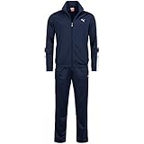 Puma Mens Tracksuit Soccer Training Suit Poly Track Top Pants Suit Navy 819298
