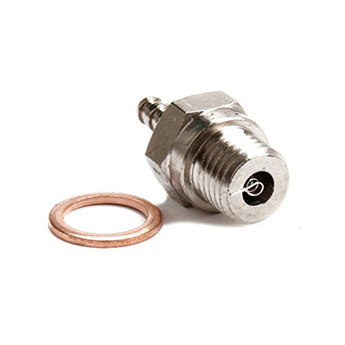 SkyQ 70117 N3 #3 Steel Spark Plug Hot Nitro Engine Traxxas OS for HSP 1:10 RC Car, Silver