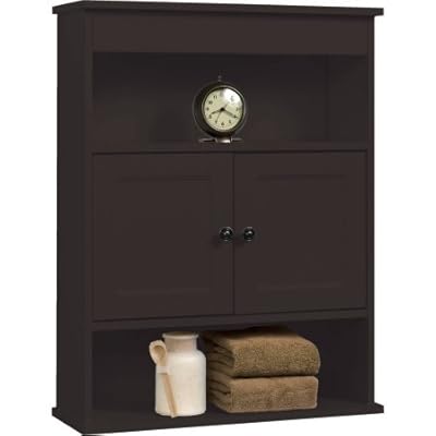 Chapter Bathroom Wall Cabinet in Espresso for Storage and Display