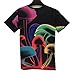 FaPlus Men's Fashion Cool Magic Mushrooms 3D Print T-Shirts 2XL
