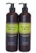 Macadamia Deluxe Professional Oil Shampoo and Conditioner Nourishing Moisturizing Ultra Hydrating Sulfate Free 100% Safe for Color Treated Hair, UV Protection, Bonus Size 2 x 16 oz., Pack of 2