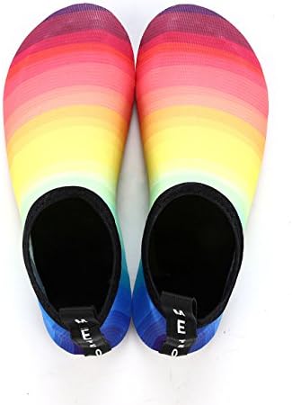 MANYITE Water Sports Shoes Summer Beach Swim Yoga Quick Dry Relaxed Comfortable for Men Women (US Women7.5-8.5M/Men 6-7.5M, Rainbow)