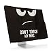 kwmobile Monitor Cover for Apple iMac 21.5" - Dust Cover PC Monitor Case Screen Display Protector - Don't Touch My Mac White/Black primary