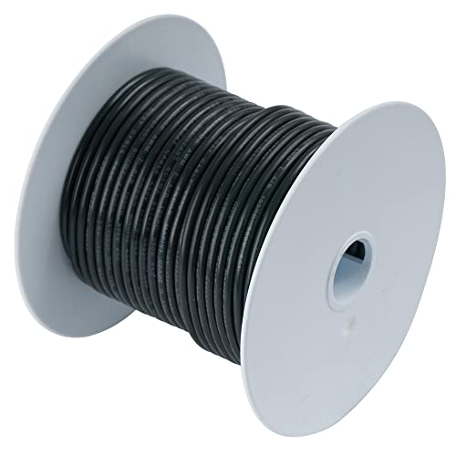 Ancor 114002 Tinned Copper Battery Cable, 2 AWG (32mm2), Black - 25ft