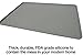 PetFusion Toughgrip Large Plus Dog Food Mat [Just The Right Size Before Getting Too Big @ 27.5 x 17.5]. Waterproof, Extra Tough FDA Grade Silicone, Grey