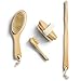 Blu Oasis Premium 3 Piece Dry Brush Set with Travel Bag - Includes Facial Brush and Body Brushes - Exfoliates and Revives Dry Winter Skin, Reduces Appearance of Cellulite & Promotes Lymphatic Flow