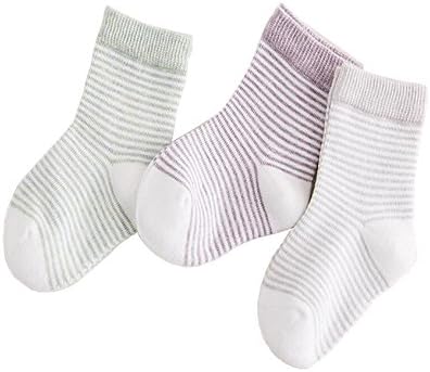 Lalalucky Baby Safe Socks Basic Natural Plant Dyeing Cotton (3 Pack, 0 - 6 Months)