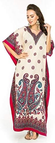 New Ladies Oversized Maxi Kimono Kaftan Tunic Kaftan Dress Free Size