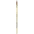 da Vinci Watercolor Series 488 CosmoTop Spin Paint Brush, Round Synthetic with Lacquered Natural Handle, Size 0 (488-0)