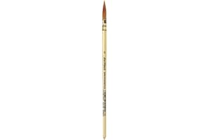 da Vinci Watercolor Series 488 CosmoTop Spin Paint Brush, Round Synthetic with Lacquered Natural Handle, Size 0 (488-0)
