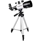 SVBONY Astronomy Telescope 70mm Refractor Scope for Beginners and Kids to Explore Land and Sky with Adjustable Tripod and Finder Scope