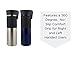 Contigo AUTOSEAL Vacuum Insulated, Stainless Steel Travel Mug, 2 Pack - Keeps Drinks Hot and Cold, Autoseal Button Prevents Spills - No-Slip Comfort Grip - Monaco / Stainless Steel - 16 Ounces