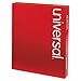 Universal 10250 Pressboard Classification Folder, Letter, Four-Section, Red (Box of 10)