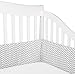 American Baby Company Cotton Percale Crib Bumper, Zigzag Grey, for Boys and Girls