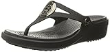 crocs Women's Sanrah Circle Sandal, Black/Graphite, 9 B(M) US