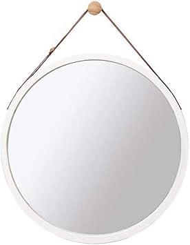 WEIQI Wallpaper Nordic Espejo del baño Espejo de Pared de Pared Redondo