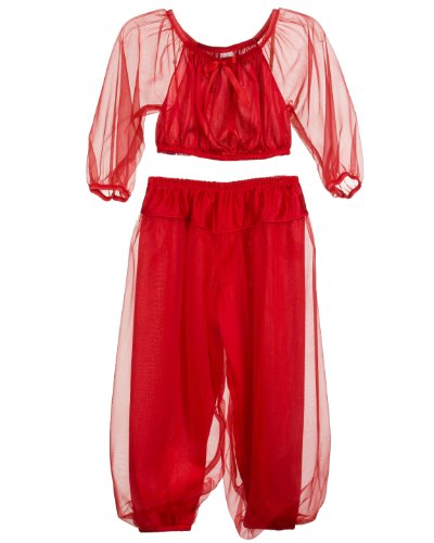Laura Dare Little Girls Jeannie Genie Costume PJ Set, (2T-6X)
