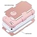 ULAK iPhone 5C Case, Shockproof Soft Silicone Rubber Hard Plastic Hybrid Heavy Duty Protection Kidproof High Impact Case Cover for Apple iPhone 5C-Rose Gold