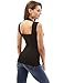 PattyBoutik Women Queen Anne Neckline Hollow Back Blouse (Black Medium)