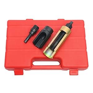 8MILELAKE Pneumatic Diesel Injector Puller Kit – 21-Piece Set, Works With Bosch/Delphi/Denso/Siemens, Air-Powered Removal Tool, Saves Time & Effort