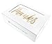 Thank You Cards Bulk 36-Pack Thank You Cards, 6 6 Gold Font Designs, Thank You Notes, Envelopes Included, 4 x 6 Inches