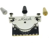 KAISH Heavy Duty 5 Way Guitar Pickup Lever Switch Selector Switch for Strat Tele with 3 Plastic Tips