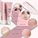 Primer Face Makeup Base Pink Isolation Cream Invisible Pore,Cover Acne Marks,Smooth Skin,Oil Control Moisturizing Essence Concealer Foundation(35g)