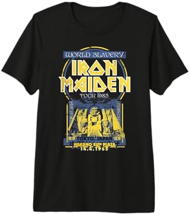 Amazon.com: Iron Maiden T Shirt World Piece Tour 1983 Band Logo