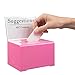 Adir Donation Box with Lock – Acrylic Suggestion Box with Slot, Ballot Lock Box with Sign Holder for Raffle, Tip Jar, Voting, Comments - Cash Donation Boxes for Fundraising (6.25x4.5x 4 Inches)