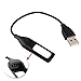 Replacement USB Charging Charger Cable Cord for Fitbit Flex Band Wireless Activity Bracelet Charge - 0.59 feet Black