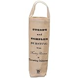 Santa Barbara Design Studio WBAG-2510E JKC Cotton Canvas Wine Bottle Bag, Strong and Complex