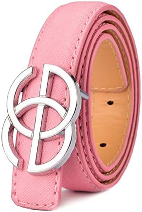 Amazon Co Jp Ccfz4 新しいデザイナーキッズベルトストラップハイト品質の高級ブランドファッションpuレザーベルト子供の男の子 女の子 バックルパンツのベルトパンツ Belt Length 80cm Color Silver Pink ホーム キッチン