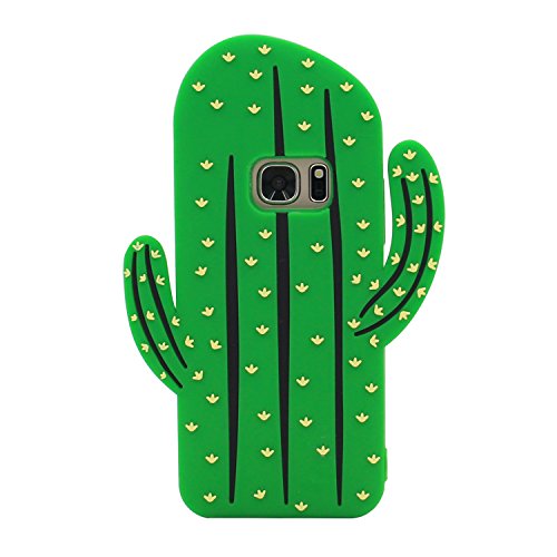 Galaxy S7 Case, MC Fashion Cute 3D Vivid Cactus Prickly Pear Plant Soft Protective Silicone Phone Case for Samsung Galaxy S7 (Cactus)