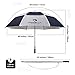 Procella Golf Umbrella Windproof 68 Inch Extra Large Oversized Rain Stick Umbrellas for Sports, Men & Women, Sun & UV Protection, Waterproof, Big Heavy Duty (Navy Blue/White, 68 Inch Double Canopy)