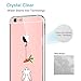 Case Compatible with iPhone6s Case, iPhone 6 Case Soft TPU Art Pattern Case for iPhone 6/6S (Rabbit and Carrot Clear Design) (34)