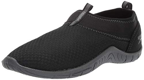 Speedo Baby Tidal Cruiser Watershoe, Black/Dark Gull Grey, 6/7 Regular US Toddler