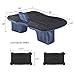 Car Inflatable Mattress Car Bed Mobile Cushion Camping Air Bed with Motor Pump, Two Pillows for Travel and Sleep Rest, Black