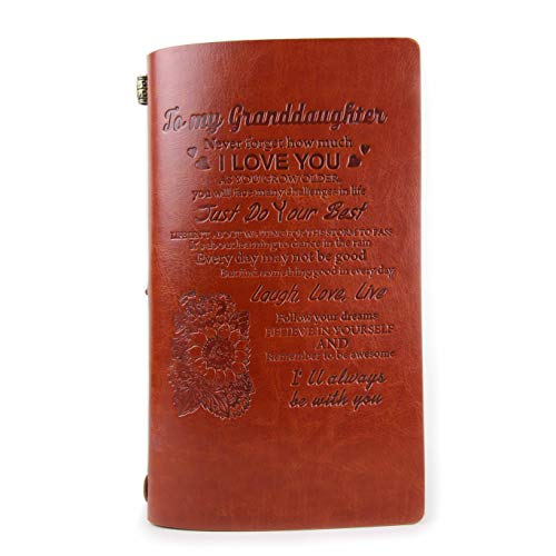 Leather Journal Gifts for Granddaughter, Graduation Gifts to